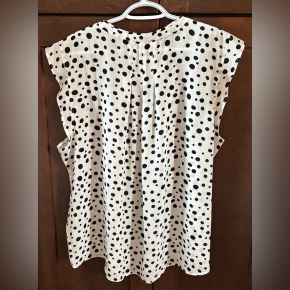 Women's Polka Dot Top - white & black - Picture 2 of 3